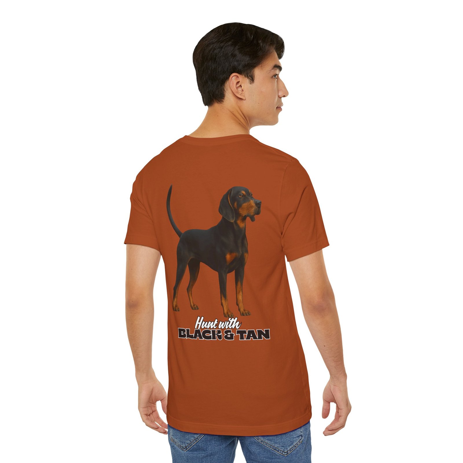 Hunt with Black and Tan - Bella + Canvas 3001 - Unisex Jersey Short Sleeve Tee - Image 23