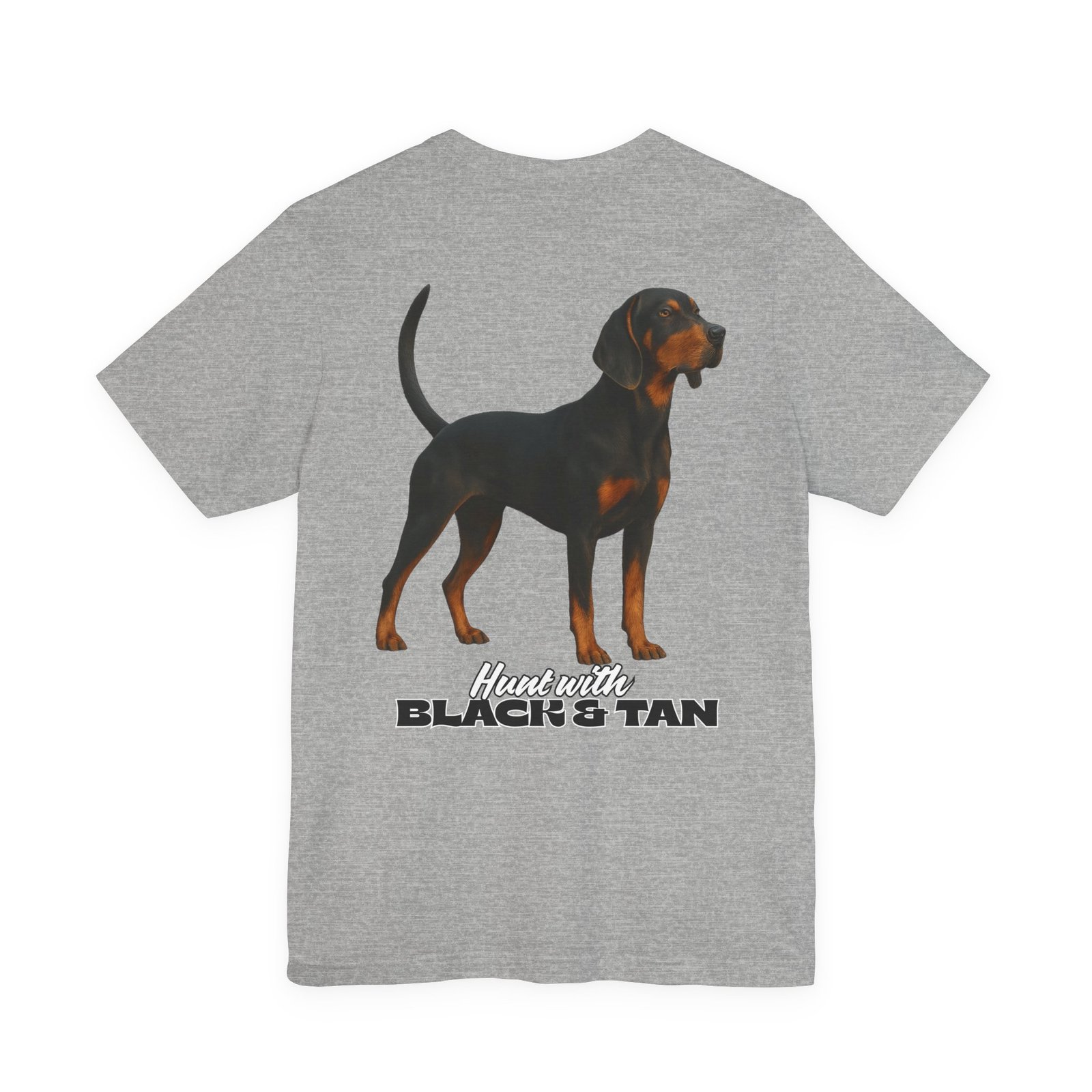 Hunt with Black and Tan - Bella + Canvas 3001 - Unisex Jersey Short Sleeve Tee - Image 3