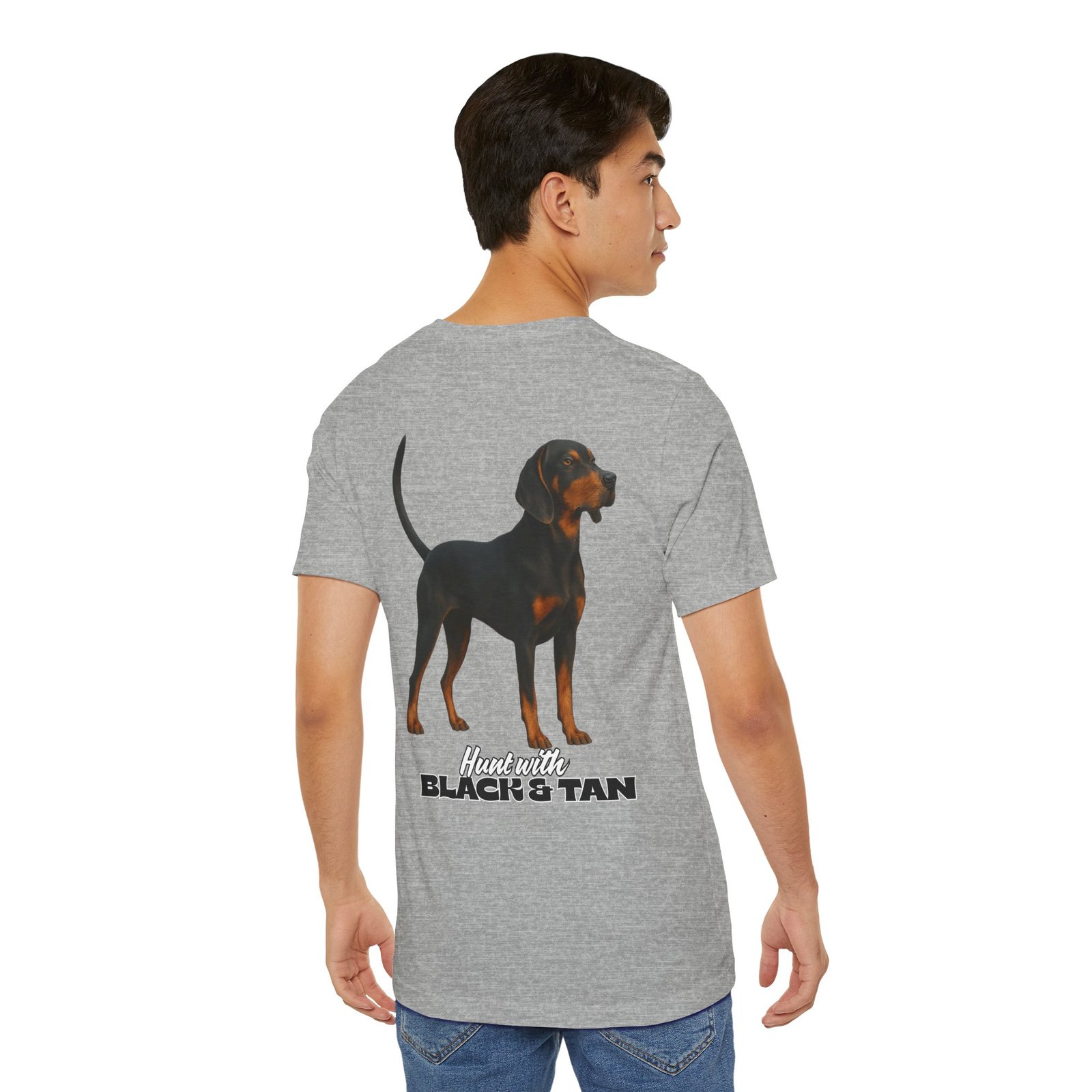 Hunt with Black and Tan - Bella + Canvas 3001 - Unisex Jersey Short Sleeve Tee