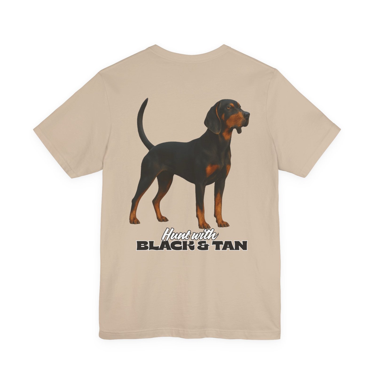 Hunt with Black and Tan - Bella + Canvas 3001 - Unisex Jersey Short Sleeve Tee - Image 6