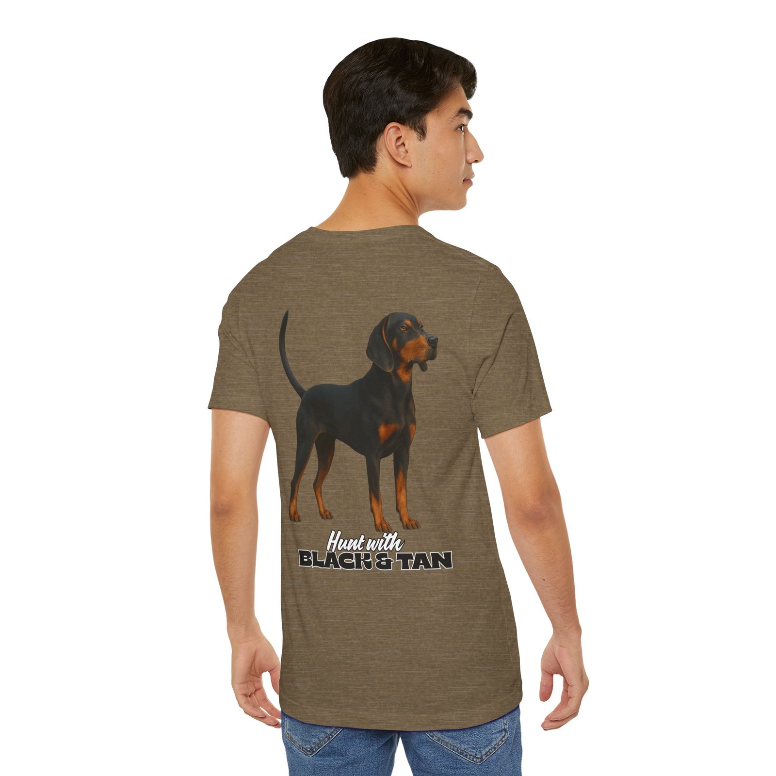 Hunt with Black and Tan - Bella + Canvas 3001 - Unisex Jersey Short Sleeve Tee - Image 27