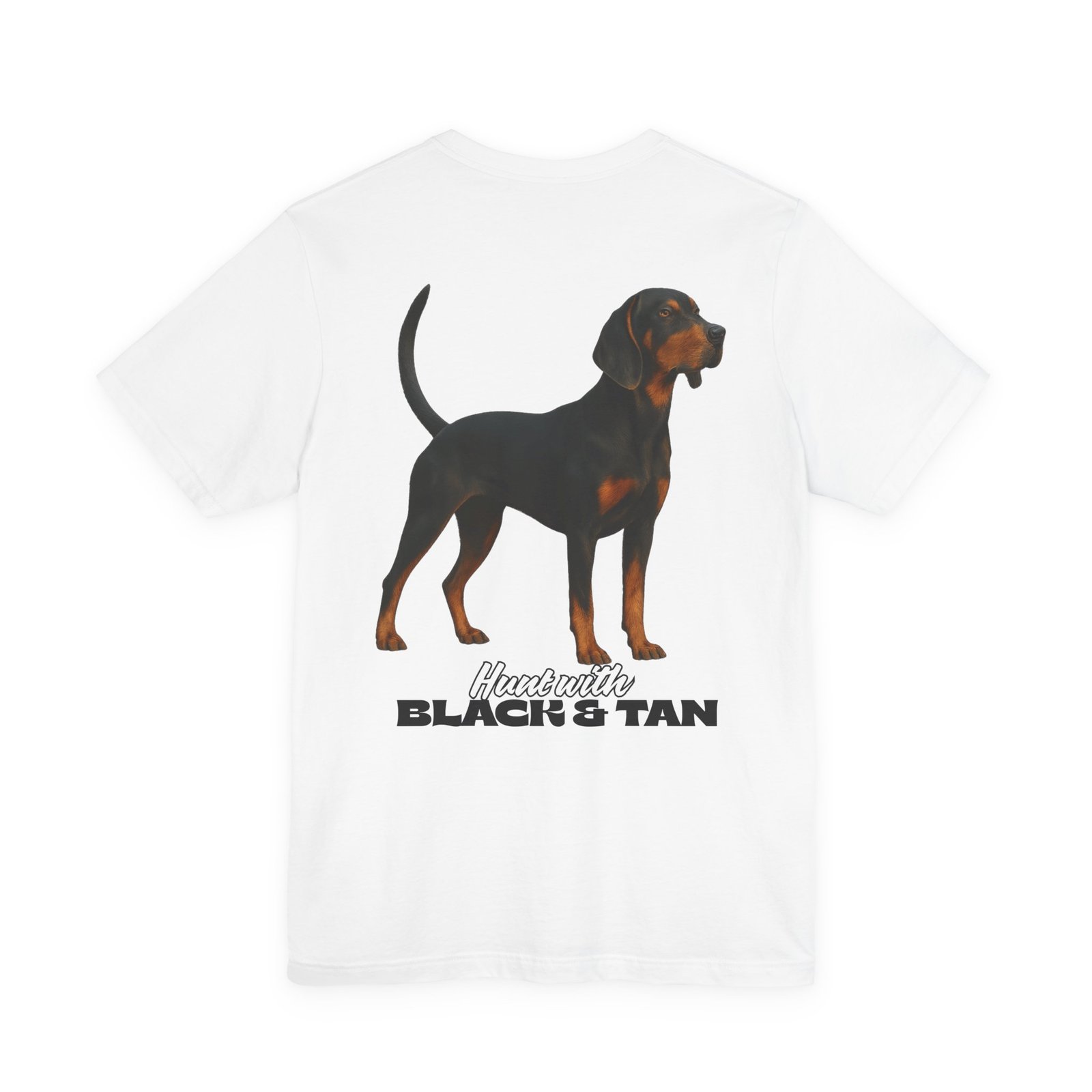 Hunt with Black and Tan - Bella + Canvas 3001 - Unisex Jersey Short Sleeve Tee - Image 13