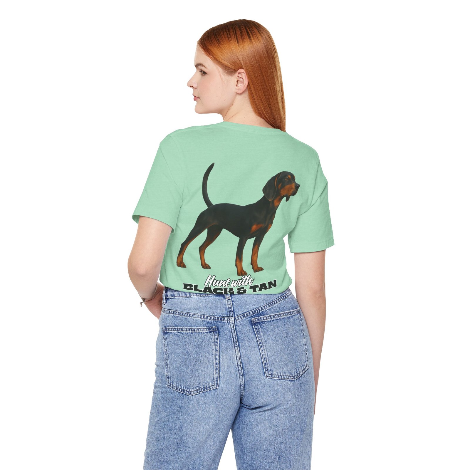 Hunt with Black and Tan - Bella + Canvas 3001 - Unisex Jersey Short Sleeve Tee - Image 39