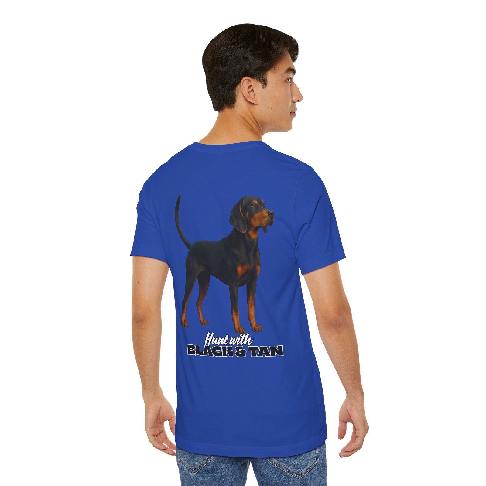 Hunt with Black and Tan - Bella + Canvas 3001 - Unisex Jersey Short Sleeve Tee - Image 9