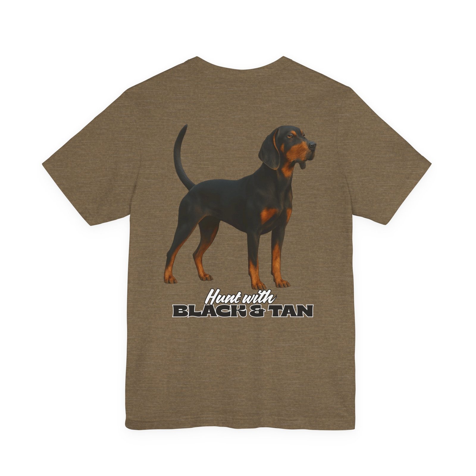 Hunt with Black and Tan - Bella + Canvas 3001 - Unisex Jersey Short Sleeve Tee - Image 25