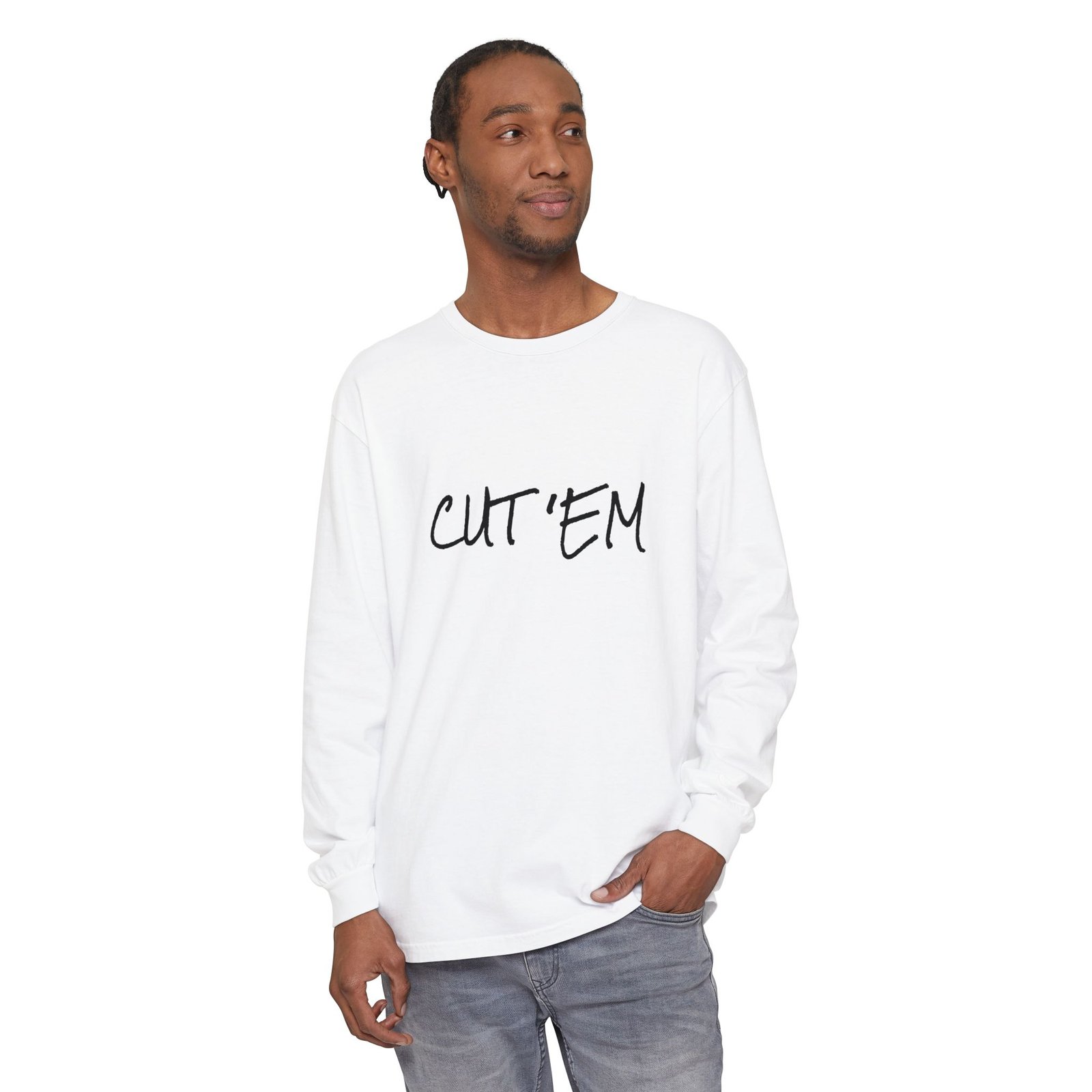 CUT 'EM - Comfort Colors® · 6014 - Long Sleeve Unisex Tee - Image 4