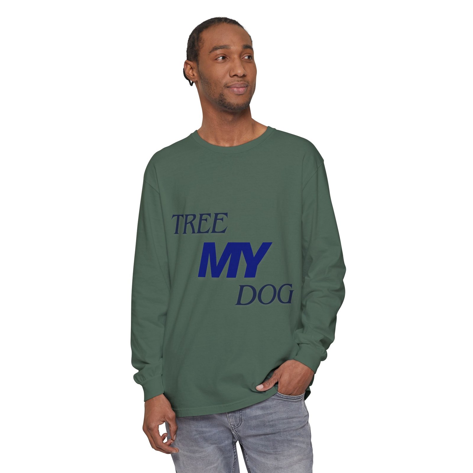 Tree My Dog - Comfort Colors® · 6014 - Unisex Long Sleeve Tee - Image 27
