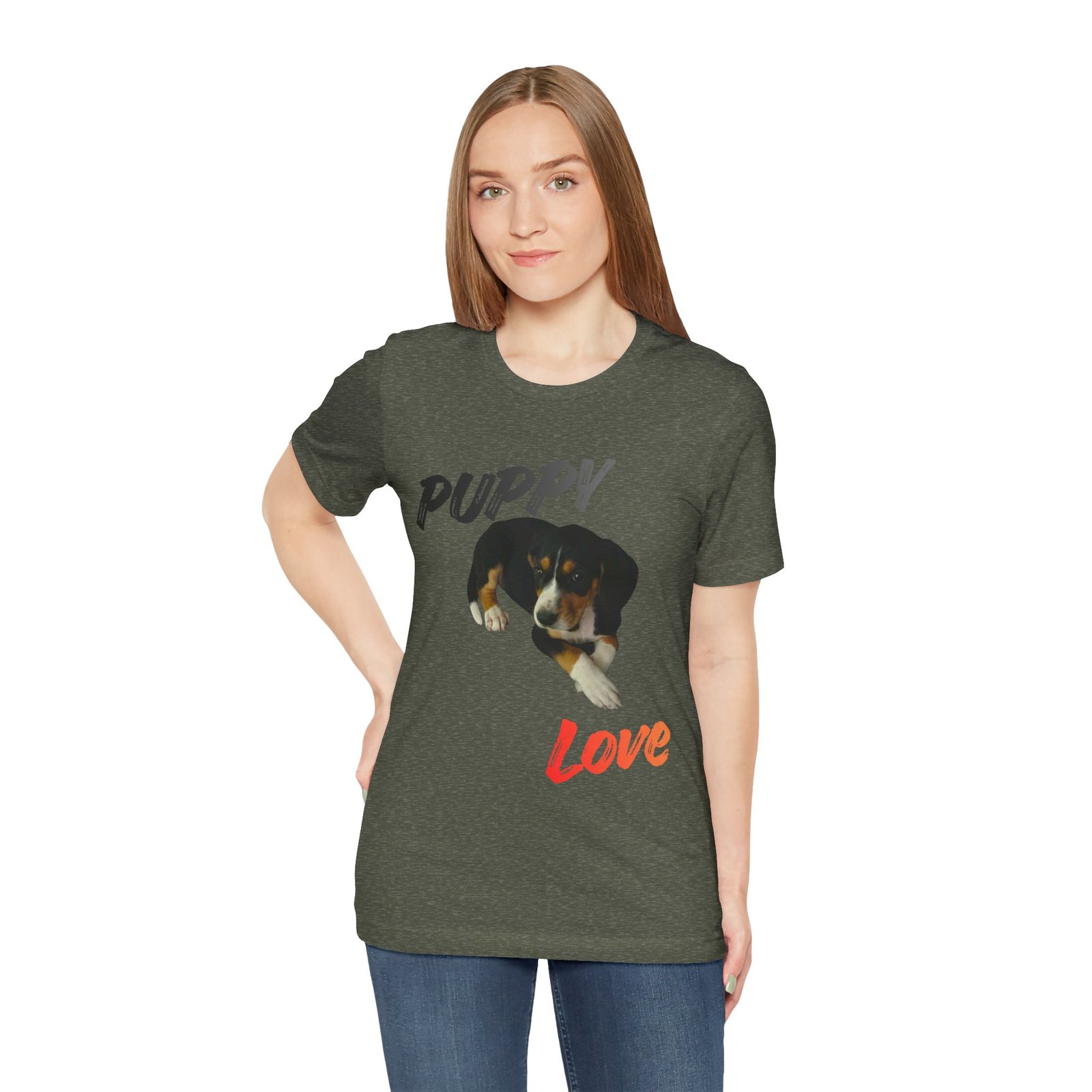 Puppy Love - Bella+Canvas · 3001 - Unisex Tee - Image 18