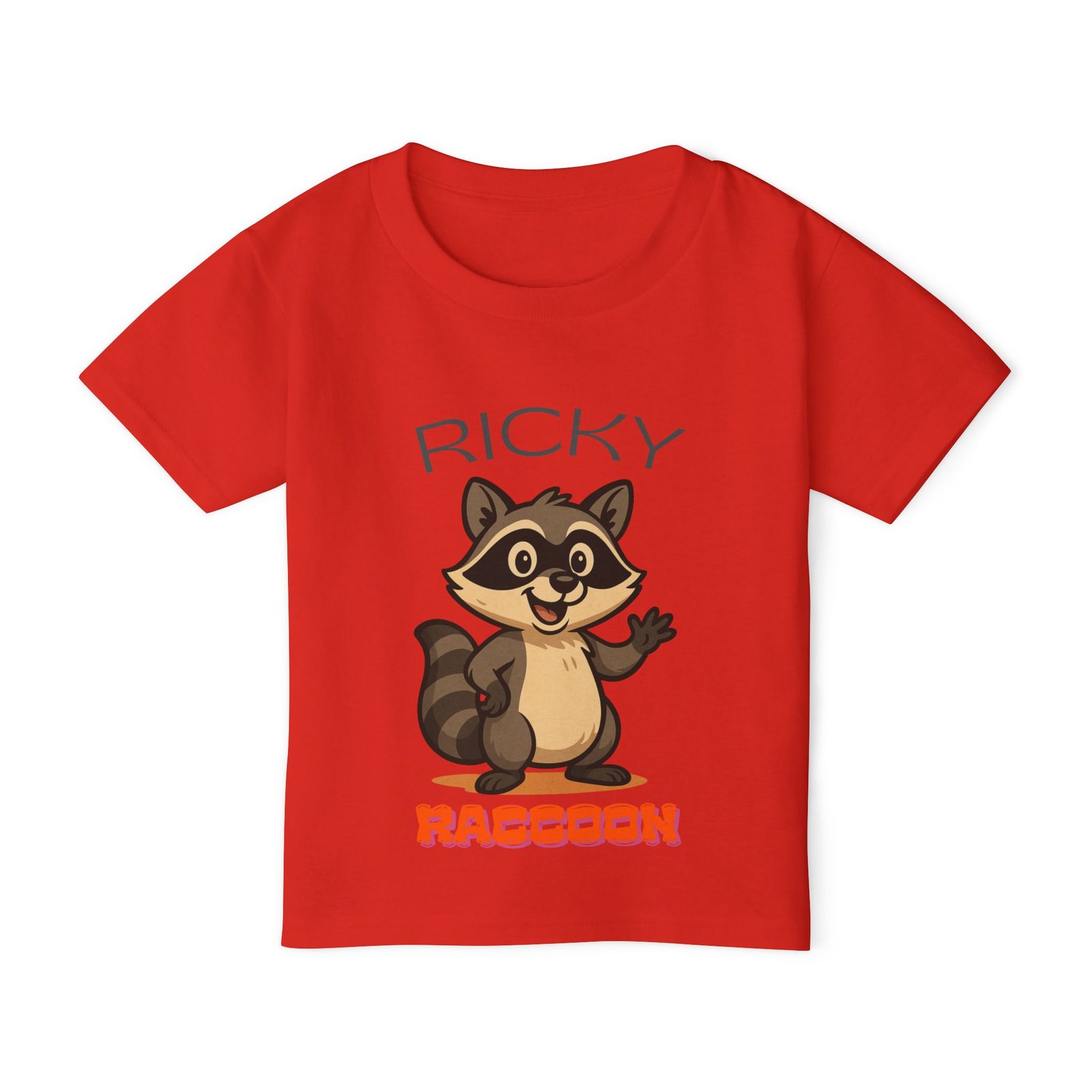 Ricky Raccoon - Gildan 5100P - Toddler Short Sleeve Tee - Image 13