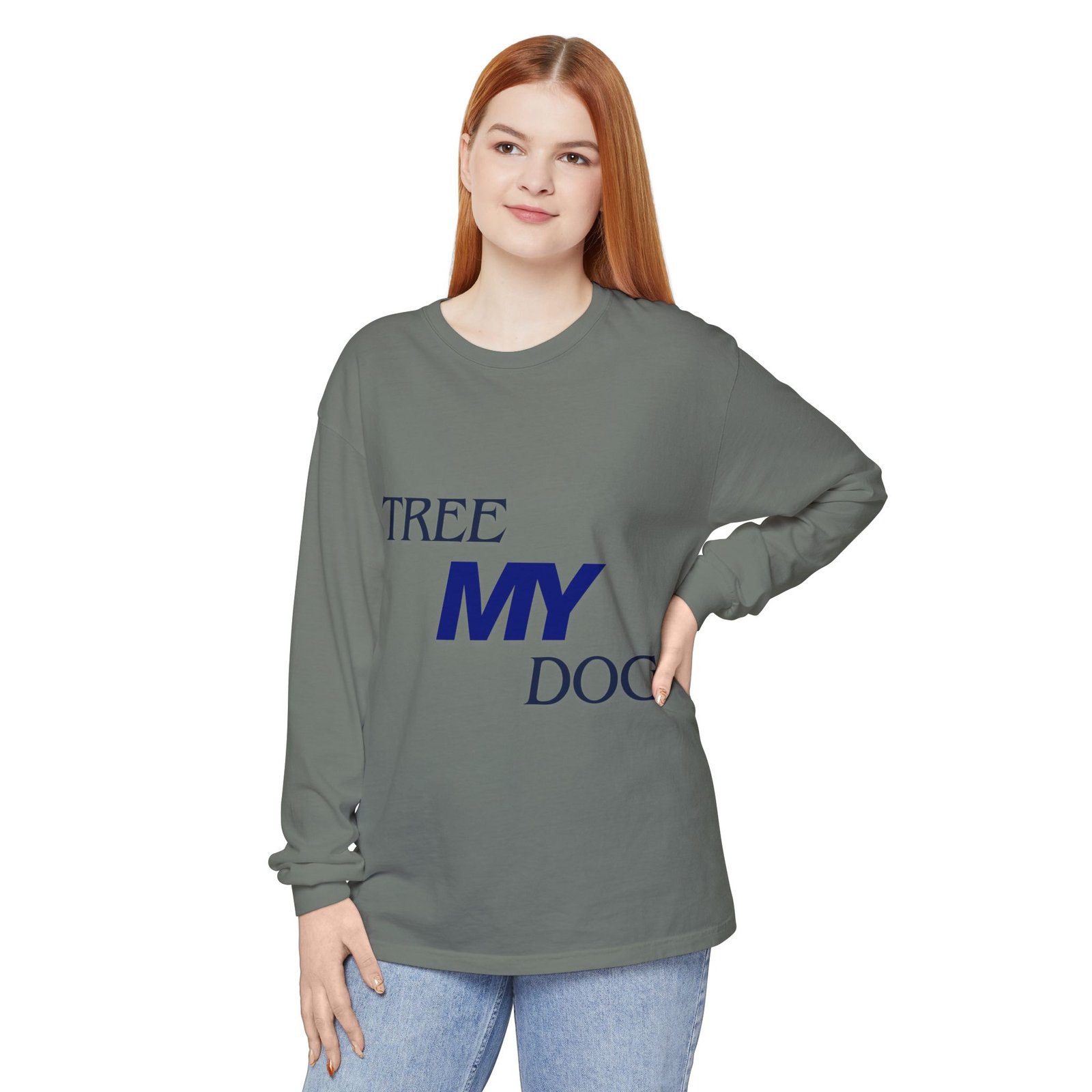 Tree My Dog - Comfort Colors® · 6014 - Unisex Long Sleeve Tee - Image 16