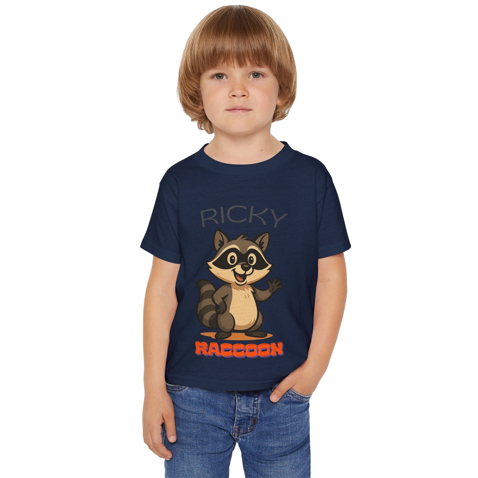 Ricky Raccoon - Gildan 5100P - Toddler Short Sleeve Tee - Image 10
