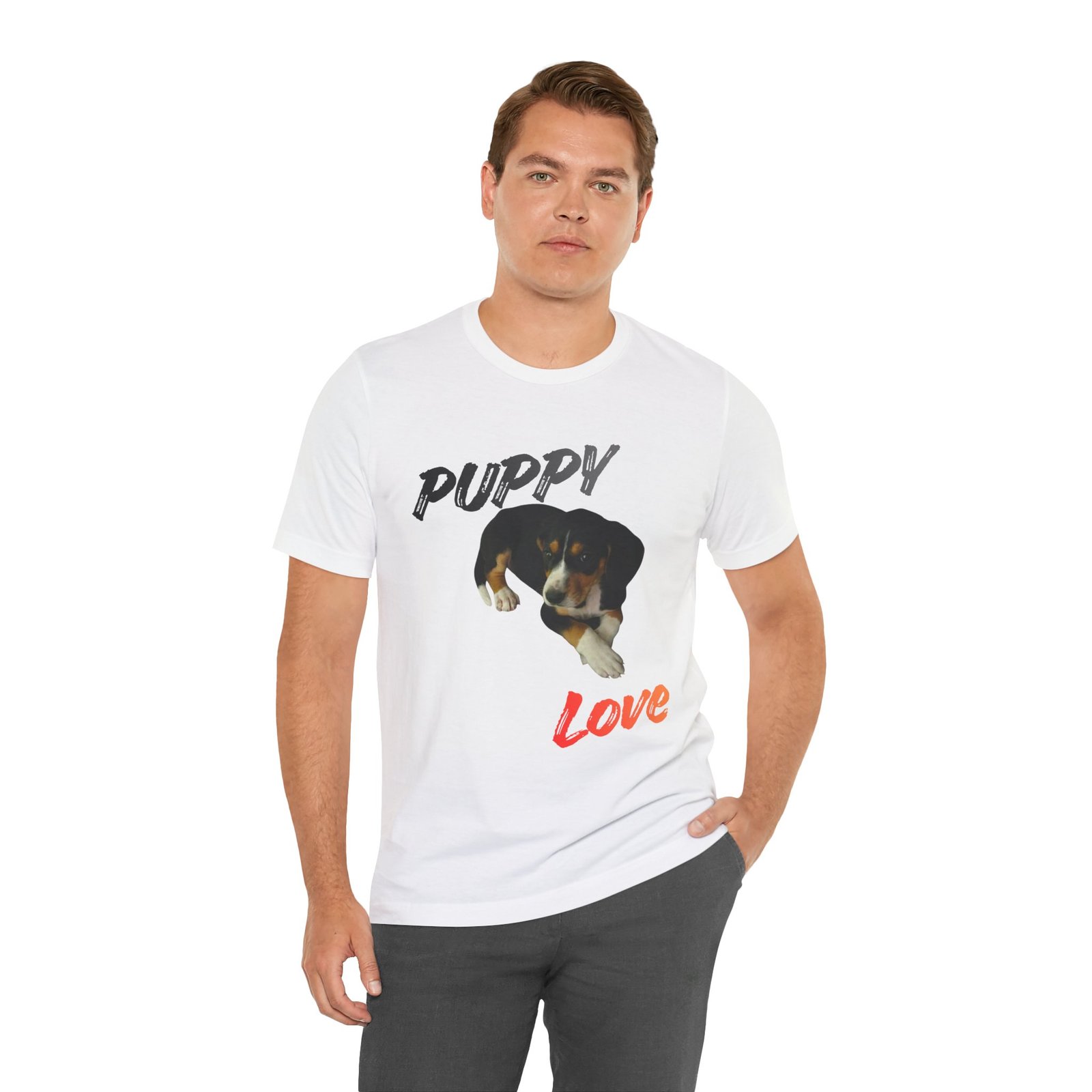 Puppy Love - Bella+Canvas · 3001 - Unisex Tee - Image 5