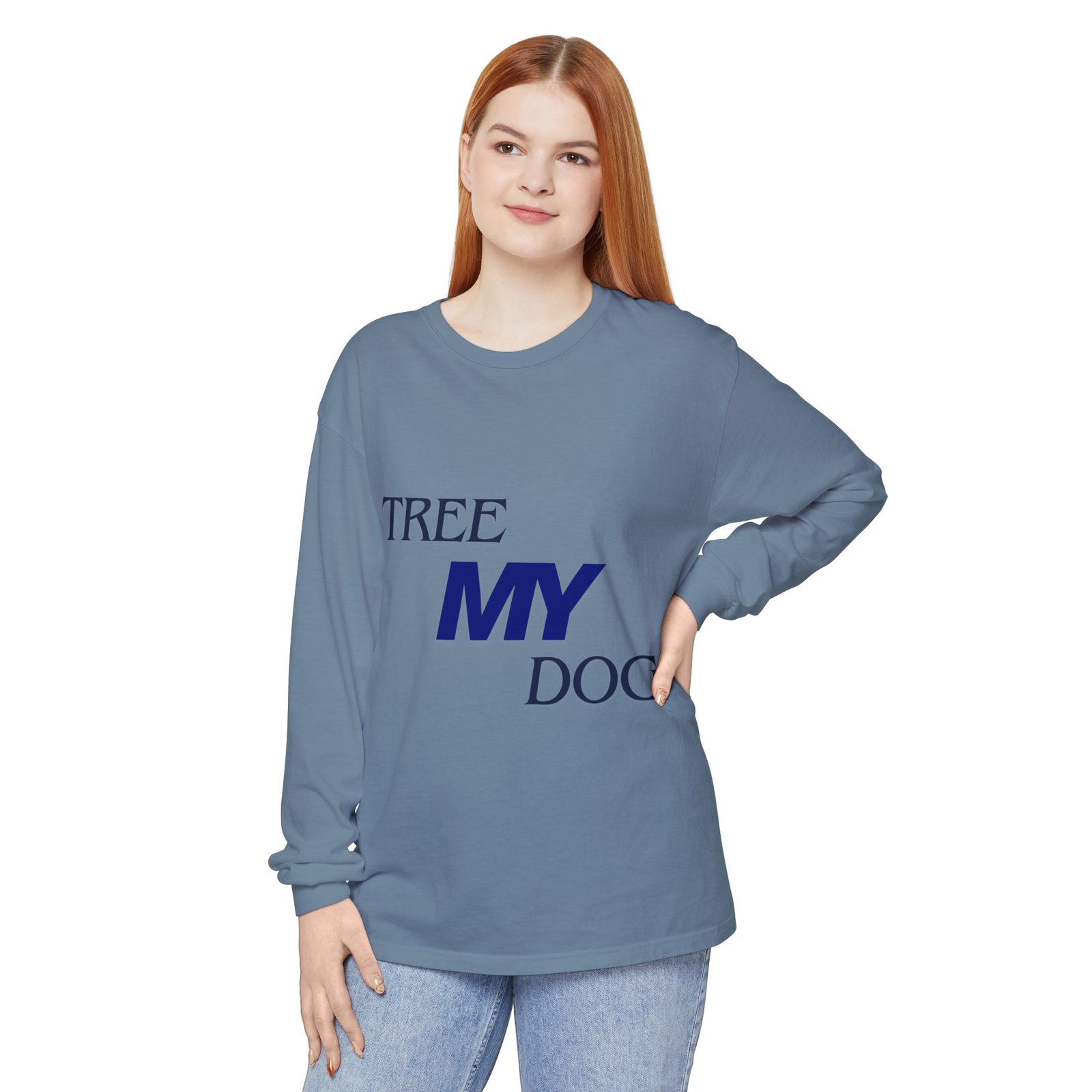 Tree My Dog - Comfort Colors® · 6014 - Unisex Long Sleeve Tee - Image 31