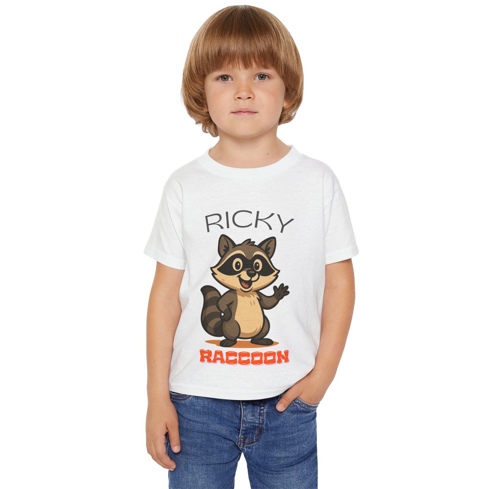 Ricky Raccoon - Gildan 5100P - Toddler Short Sleeve Tee - Image 6