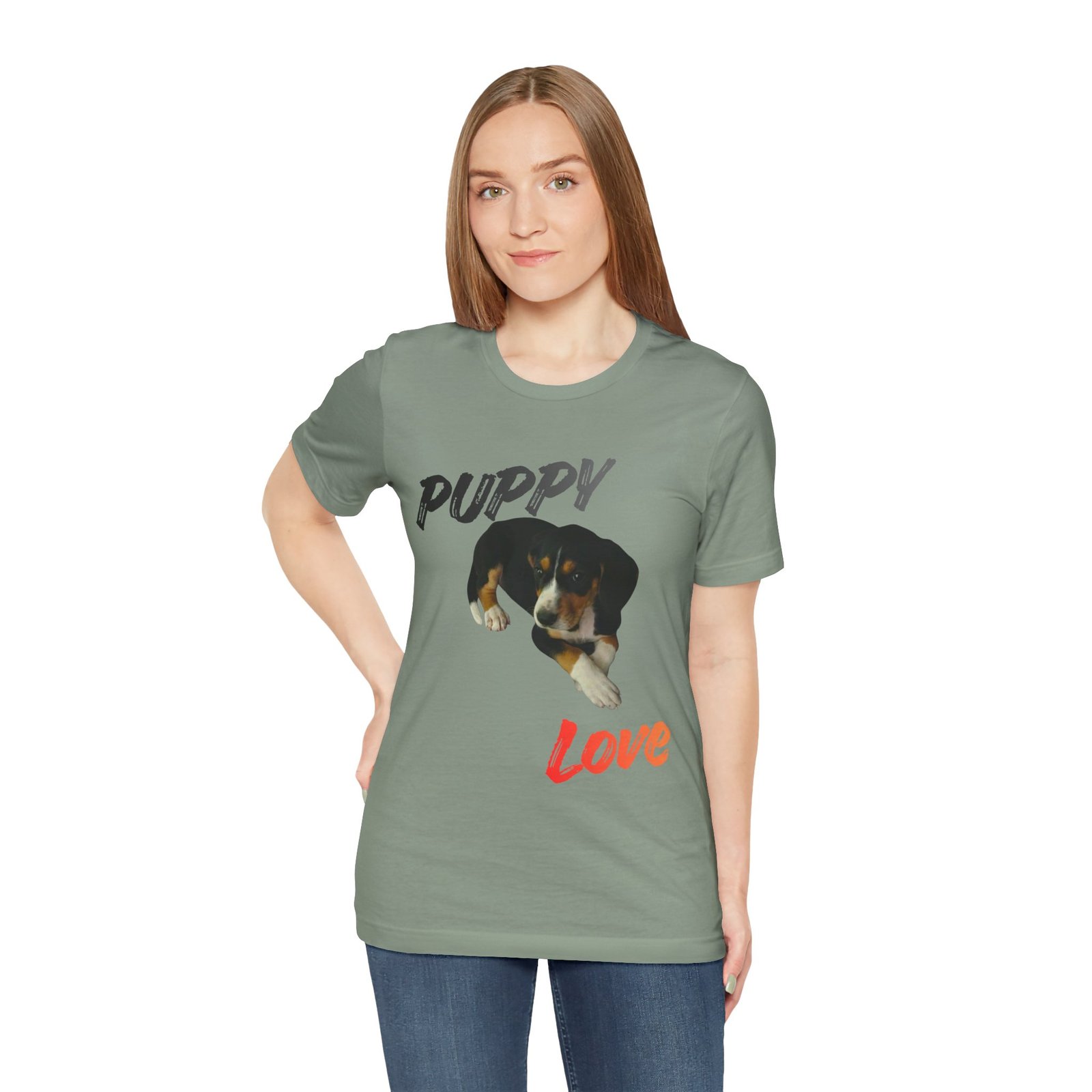 Puppy Love - Bella+Canvas · 3001 - Unisex Tee - Image 21