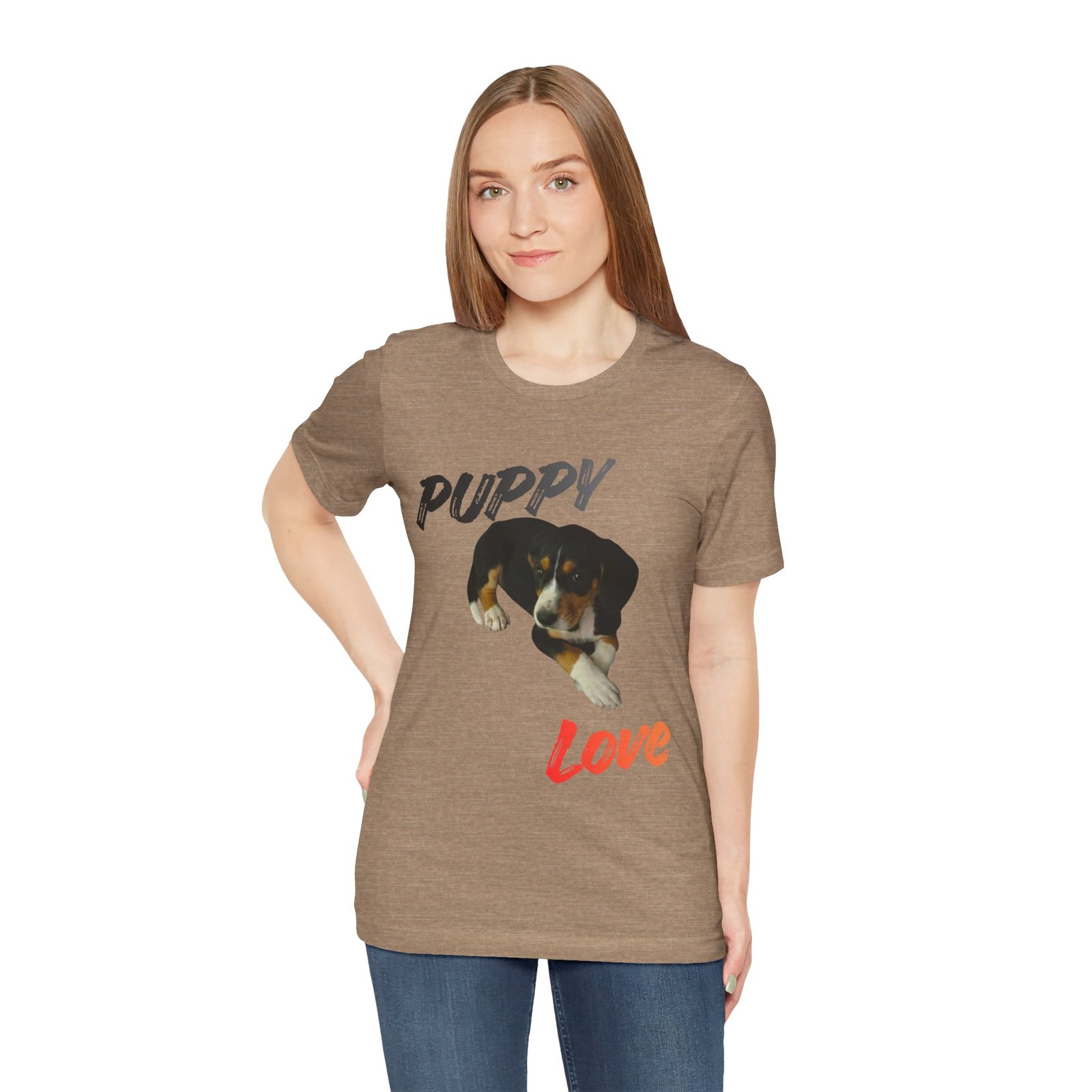 Puppy Love - Bella+Canvas · 3001 - Unisex Tee - Image 12