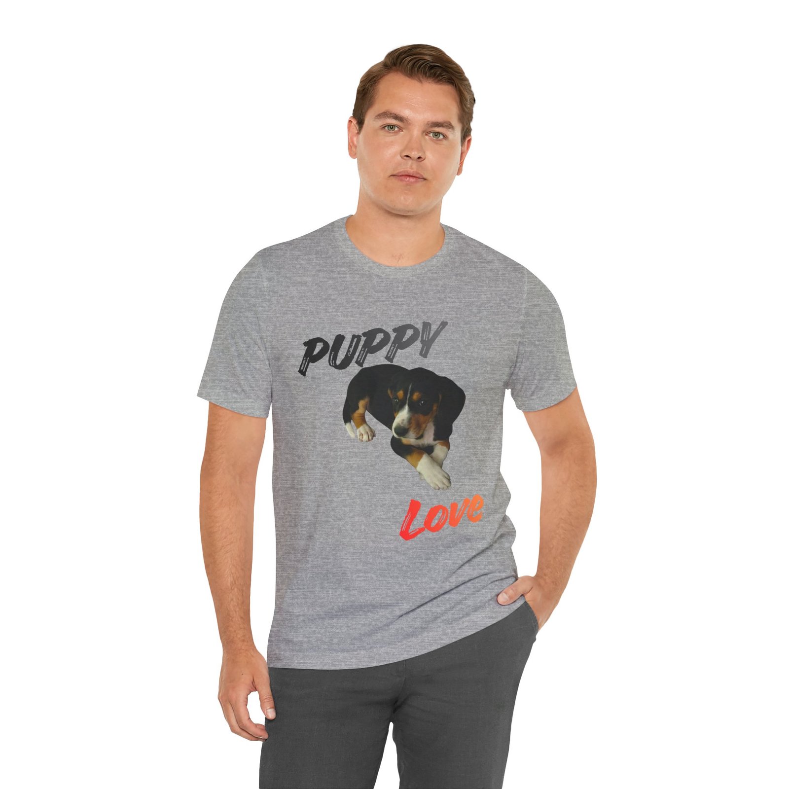 Puppy Love - Bella+Canvas · 3001 - Unisex Tee - Image 23