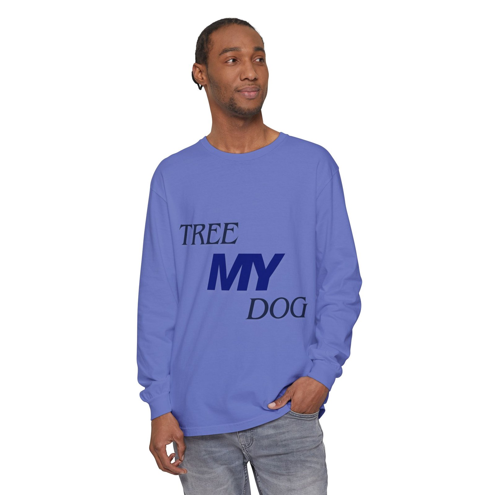 Tree My Dog - Comfort Colors® · 6014 - Unisex Long Sleeve Tee - Image 30