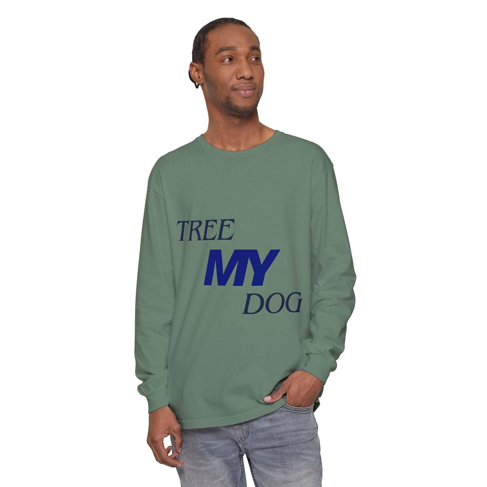 Tree My Dog - Comfort Colors® · 6014 - Unisex Long Sleeve Tee - Image 24