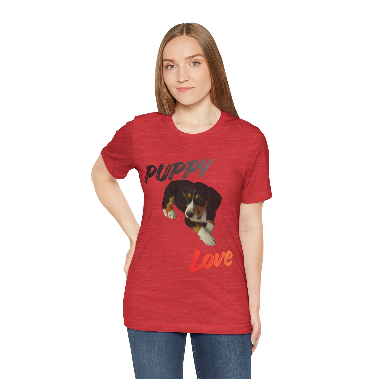 Puppy Love - Bella+Canvas · 3001 - Unisex Tee - Image 38