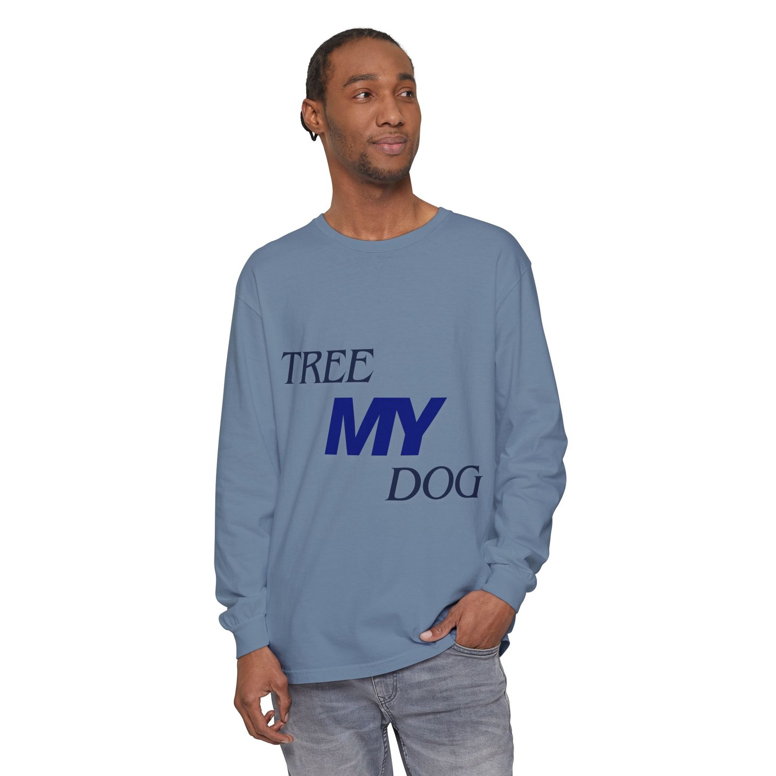 Tree My Dog - Comfort Colors® · 6014 - Unisex Long Sleeve Tee - Image 33