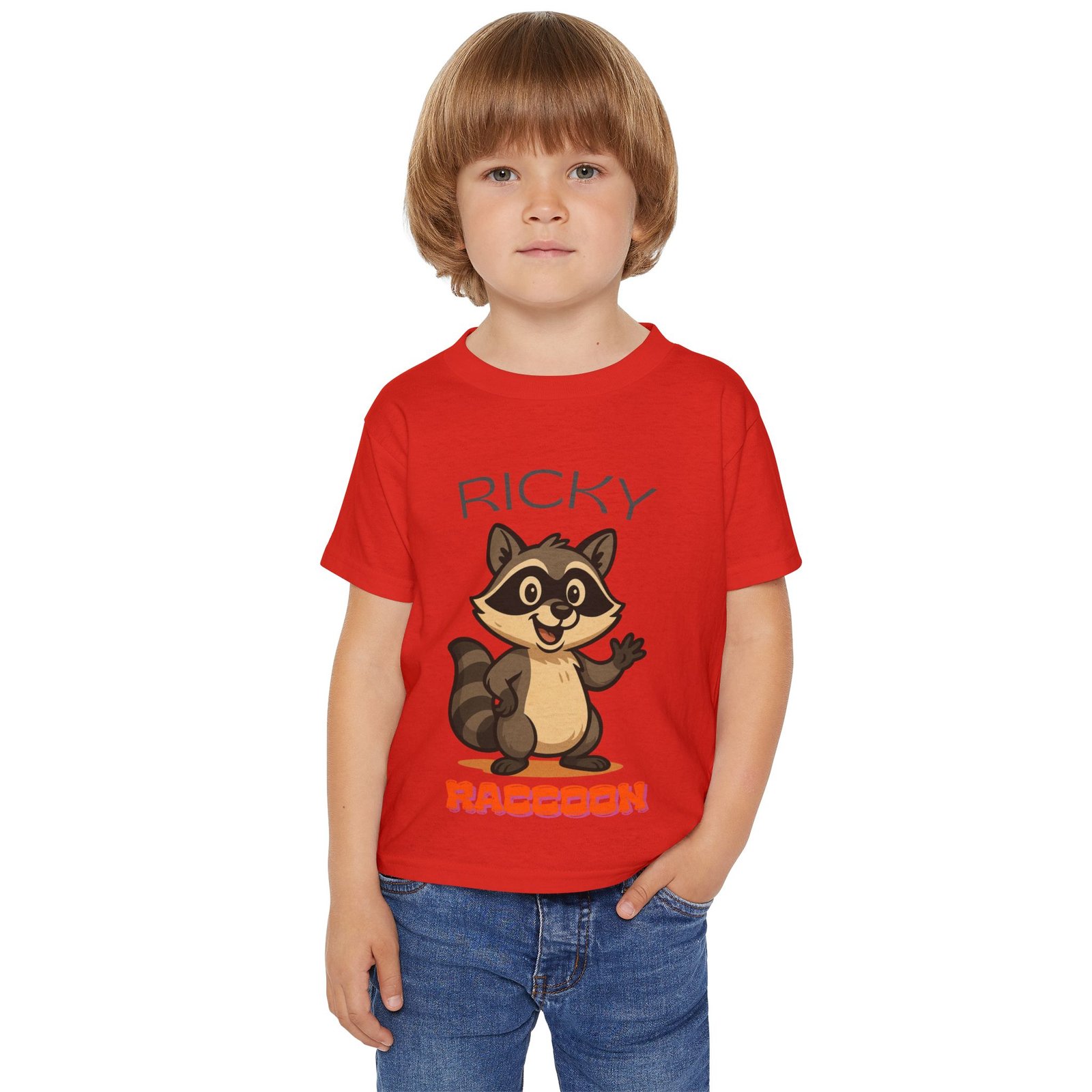 Ricky Raccoon - Gildan 5100P - Toddler Short Sleeve Tee - Image 14