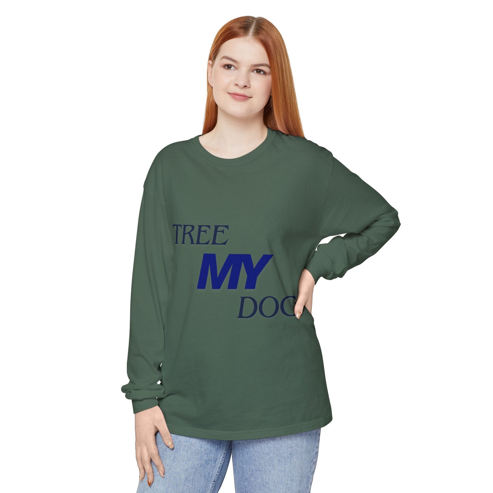 Tree My Dog - Comfort Colors® · 6014 - Unisex Long Sleeve Tee - Image 25