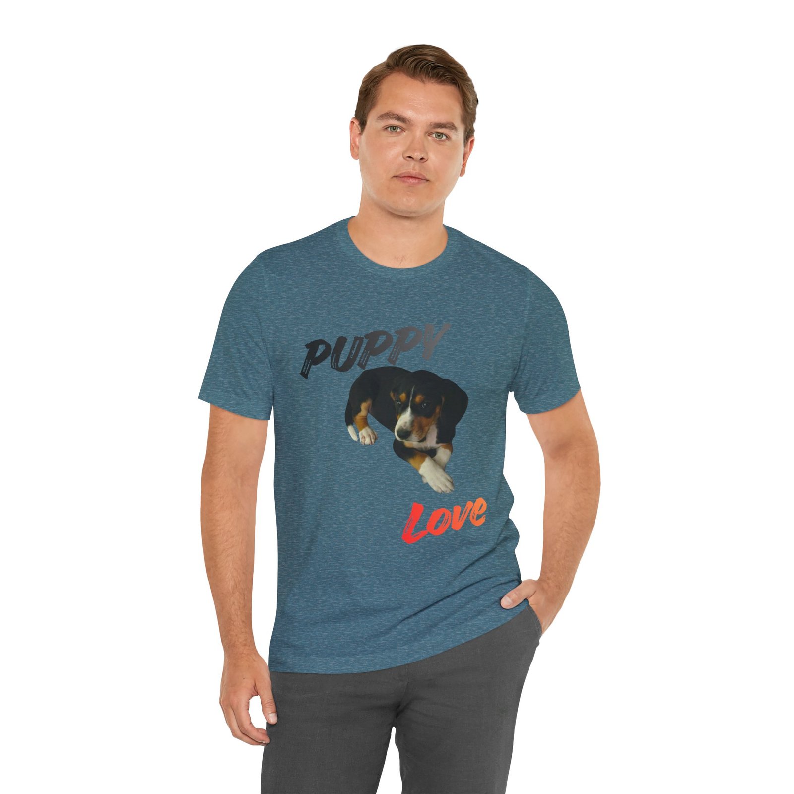 Puppy Love - Bella+Canvas · 3001 - Unisex Tee - Image 32