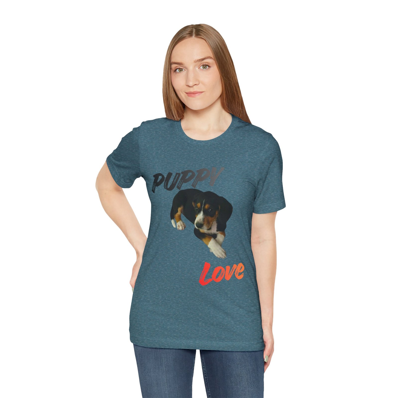 Puppy Love - Bella+Canvas · 3001 - Unisex Tee - Image 33