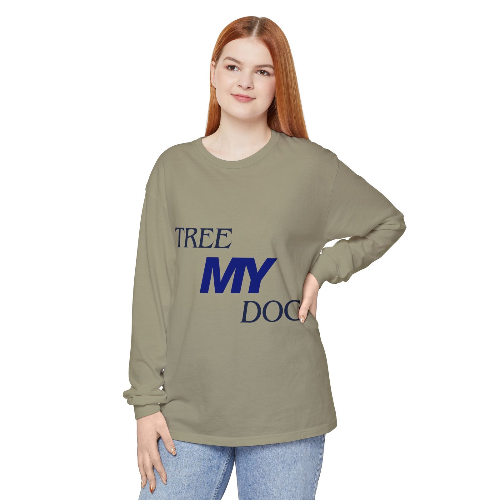 Tree My Dog - Comfort Colors® · 6014 - Unisex Long Sleeve Tee - Image 2