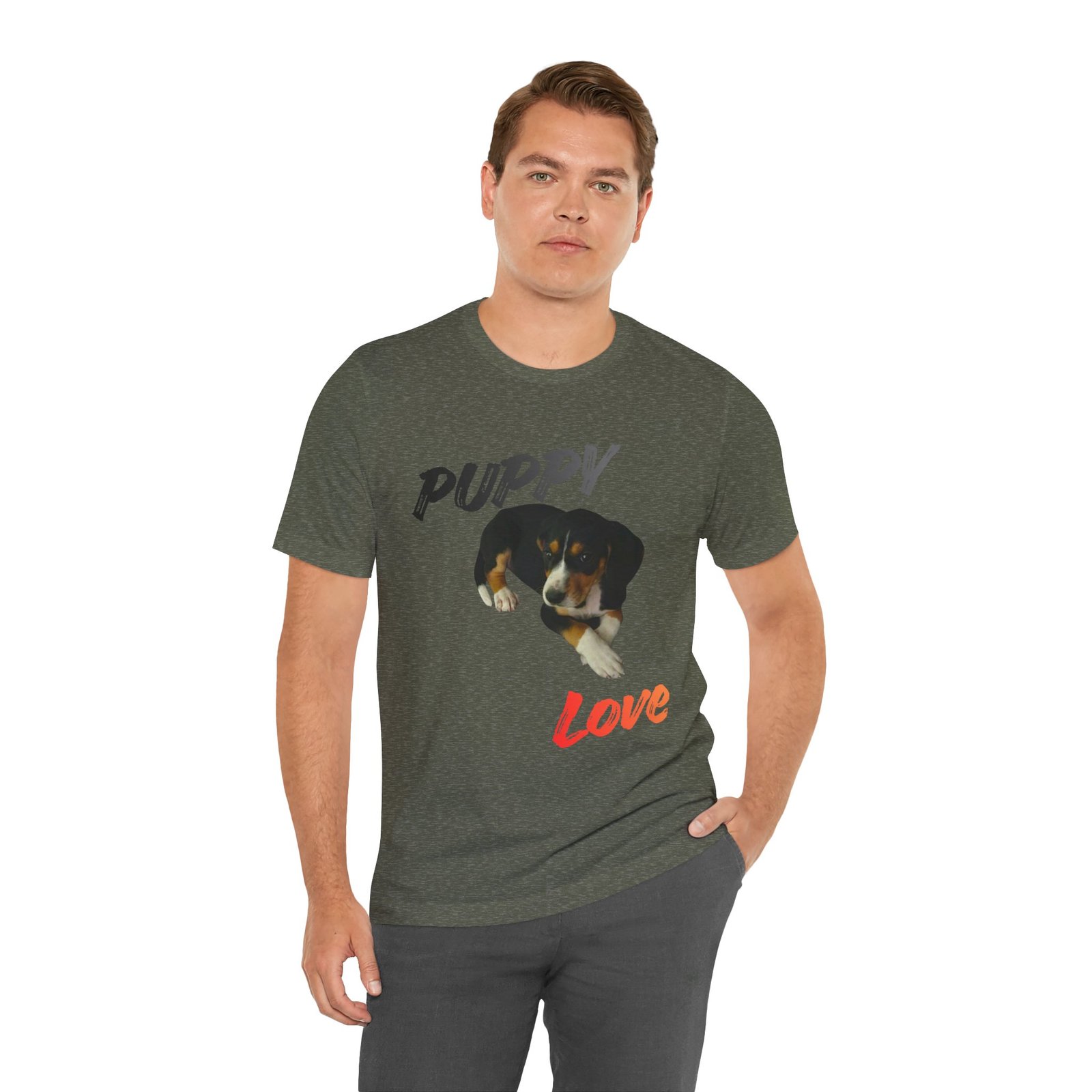 Puppy Love - Bella+Canvas · 3001 - Unisex Tee - Image 17