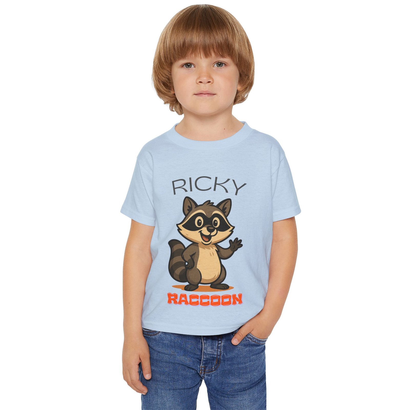 Ricky Raccoon - Gildan 5100P - Toddler Short Sleeve Tee - Image 3