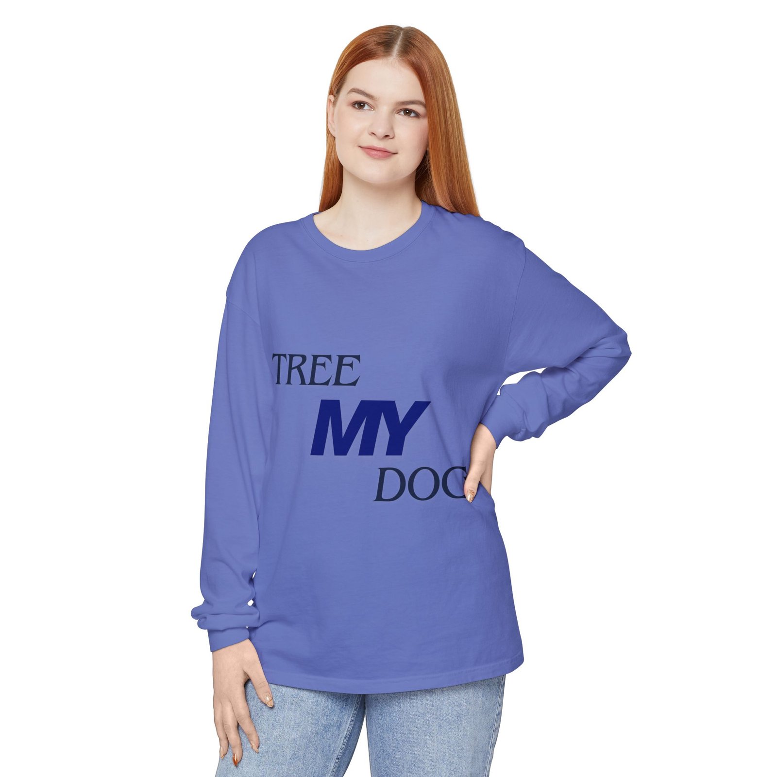 Tree My Dog - Comfort Colors® · 6014 - Unisex Long Sleeve Tee - Image 28