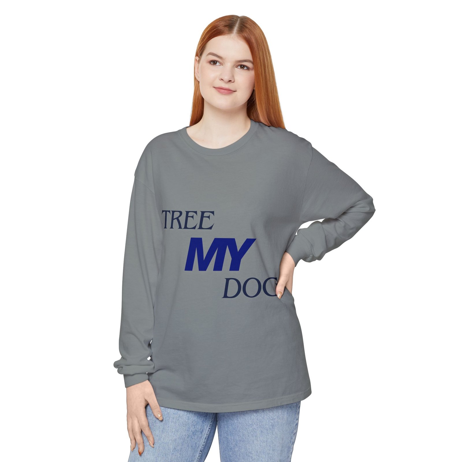 Tree My Dog - Comfort Colors® · 6014 - Unisex Long Sleeve Tee - Image 34